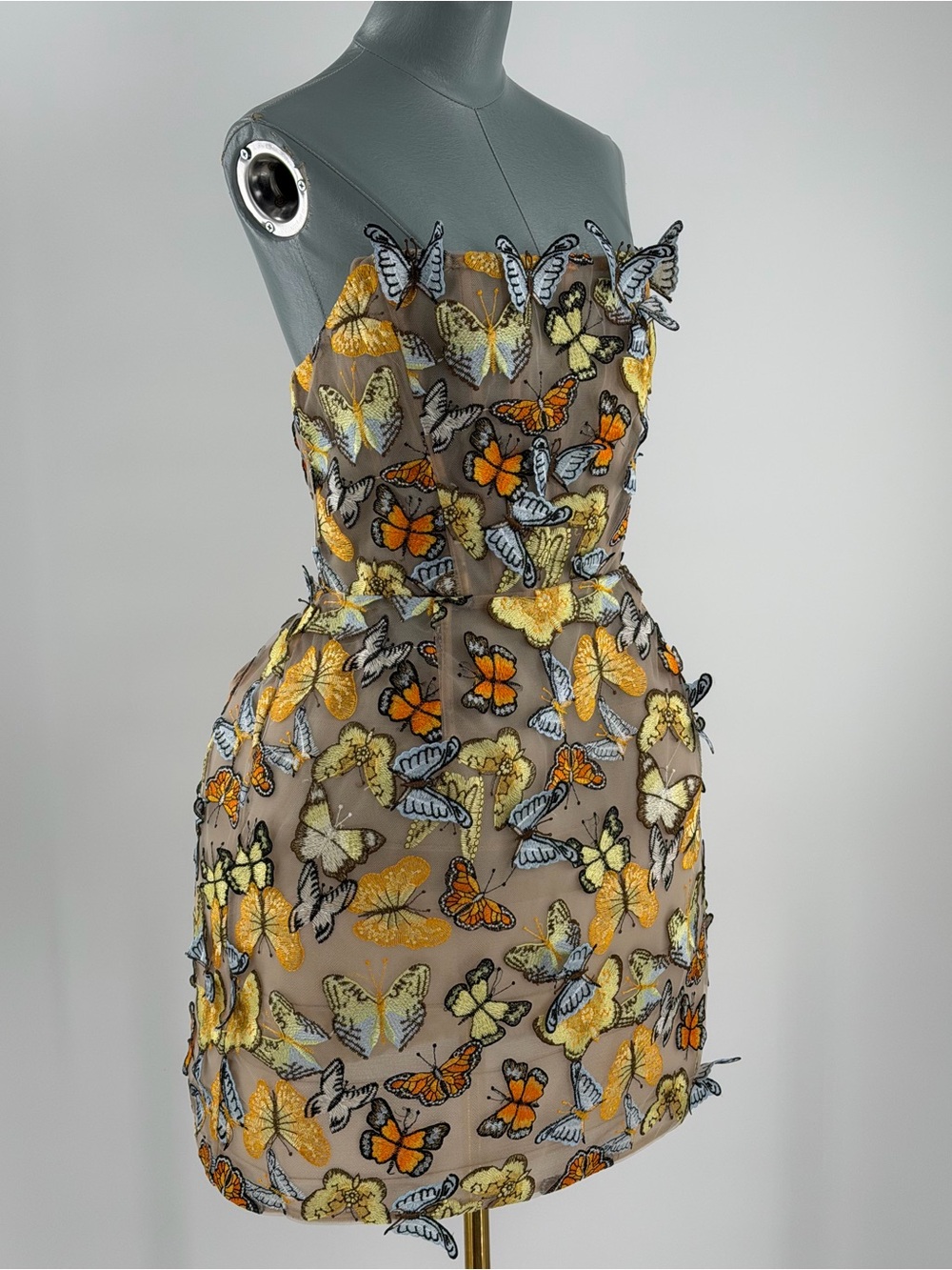 🆕 BRONX & BANCO 🧿 NWOT Bella Butterfly Maraya Strapless Mini Dress, Sz XL US10 - Picture 5 of 17